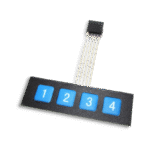 Clavier Souple 4 Touches – 1x4 Membrane Keypad pour Arduino / ESP32