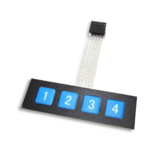 Clavier Souple 4 Touches – 1x4 Membrane Keypad pour Arduino / ESP32