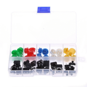 Kit Bouton-poussoir Tactile momentané, 25 pièces/boîte 12*12mm