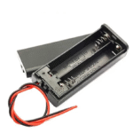 Support pile 2 AAA avec Couvercle et Interrupteur