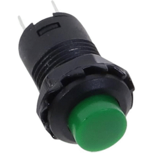 Bouton Poussoir 12mm Vert 125V 3A Fermer En Repos (NC)