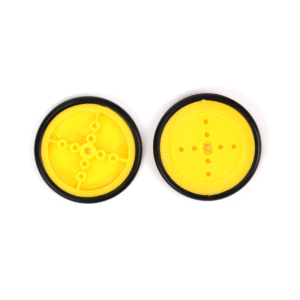 Roue Jaune 410 – Roue en Plastique Durable