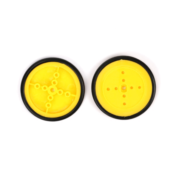 Roue Jaune 410 – Roue en Plastique Durable