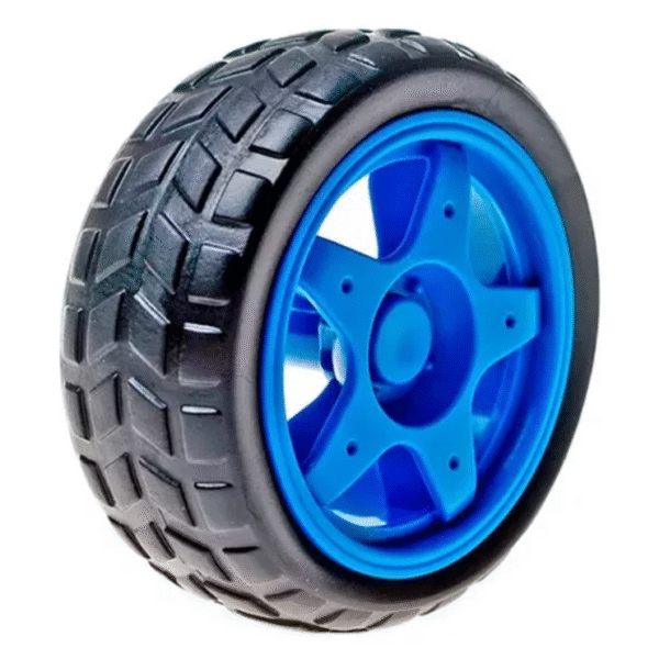 Roue Bleu 65mm – Roue Robotique pour Moteur à Engrenages