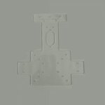 Châssis Robot Suiveur de Ligne en Plexi (2mm)