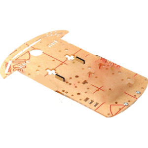 Châssis en Plexiglas 2mm pour Robot 2WD