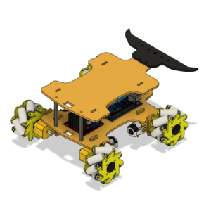 Châssis Robot 4 Roues Personnalisé en Plexiglass Multicouleur avec Spoiler