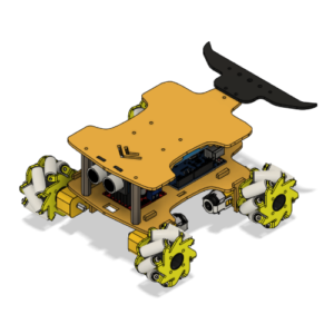 Châssis Robot 4 Roues Personnalisé en Plexiglass Multicouleur avec Spoiler