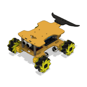 Châssis Robot 4 Roues Personnalisé en Plexiglass Multicouleur avec Spoiler