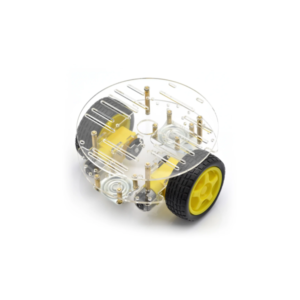 Châssis Robot 2WD Rond en Plexiglass Multicouleur
